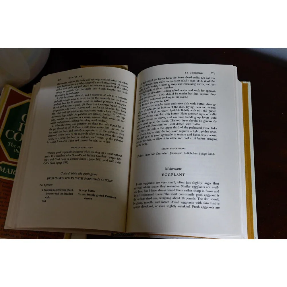 The Classic Italian Cook Book by Marcella Hazan, Vintage Hardcover Dust Jacket